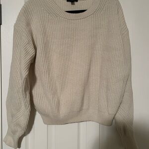 J. Crew Women's Cream Crew Neck Sweater
